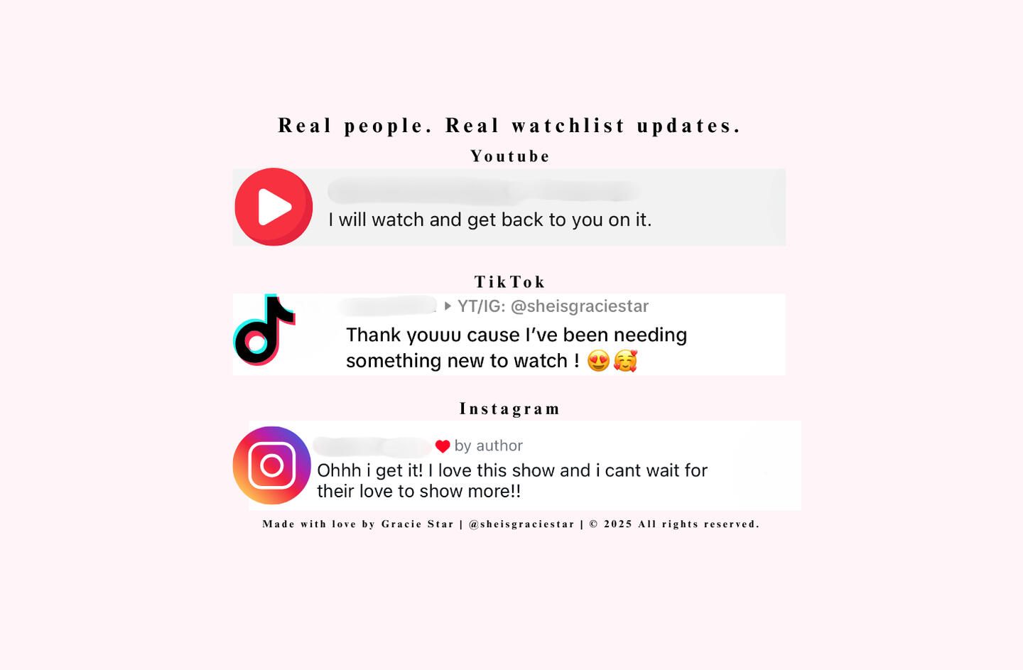 Real People Real List Updates
